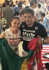 Capoeirista Daniela Silva e Mestre Sargento